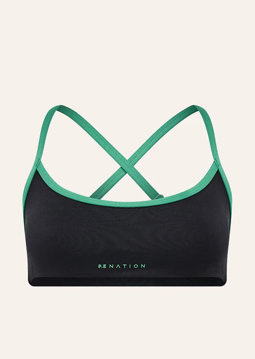 PE NATION - Reveal Sports Bra - Black / Amazon