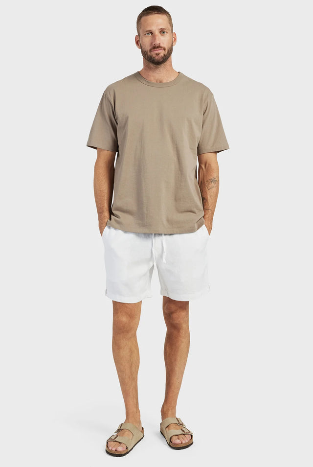 ACADEMY BRAND - Riviera Linen Short White-Shorts-Academy Brand-30-UPTOWN LOCAL