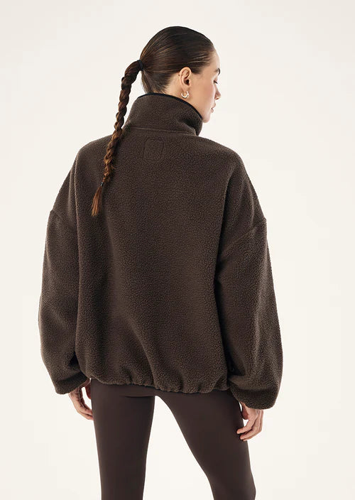 PE NATION - Rotate Quarter Zip - Coffee