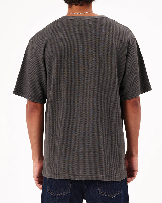 ROLLAS - Trade Waffle Tee - Charcoal-tee-Rolla's-S-UPTOWN LOCAL