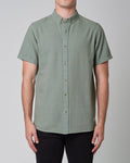 Men At Work SS Oxford Shirt - Moss-Shirts-Rolla's-S-UPTOWN LOCAL