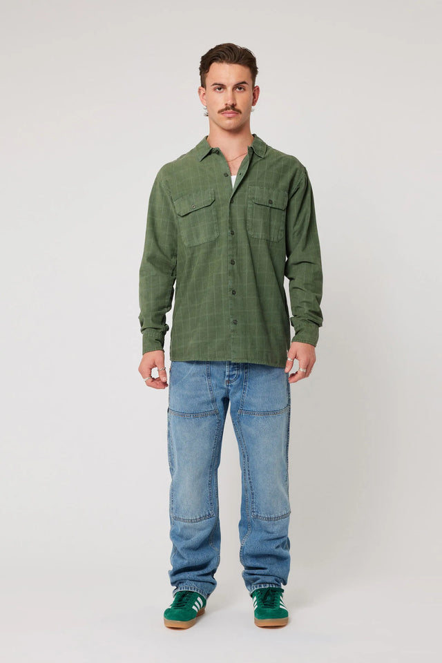 ROLLAS - Ezy Cord LS Shirt - Thyme