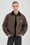 ROLLAS - Nailhead Miner Jacket - Dark Brown-Jackets-Rolla's-S-UPTOWN LOCAL