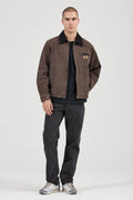 ROLLAS - Nailhead Miner Jacket - Dark Brown-Jackets-Rolla's-S-UPTOWN LOCAL