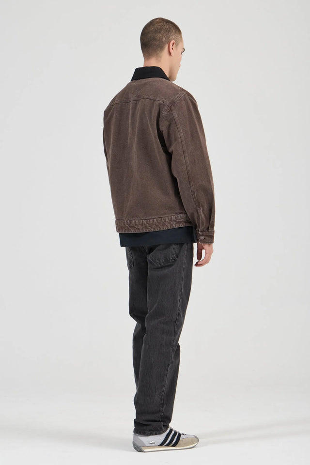 ROLLAS - Nailhead Miner Jacket - Dark Brown-Jackets-Rolla's-S-UPTOWN LOCAL