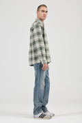 ROLLAS - Campus Heavy Check LS Shirt - Olive-Shirts & Tops-Rolla's-S-UPTOWN LOCAL