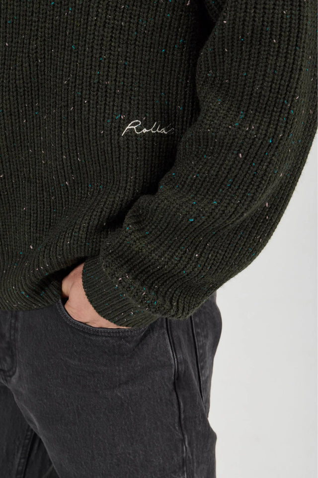 ROLLAS - Fishermans Tweed Polo - Dark Forest-Shirts & Tops-Rolla's-S-UPTOWN LOCAL
