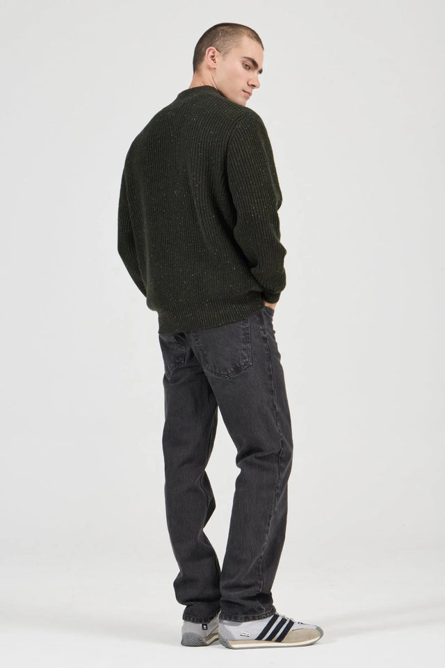 ROLLAS - Fishermans Tweed Polo - Dark Forest-Shirts & Tops-Rolla's-S-UPTOWN LOCAL