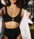 HUNZA G - Nadine Bikini Black-Swimwear-Hunza G-UPTOWN LOCAL