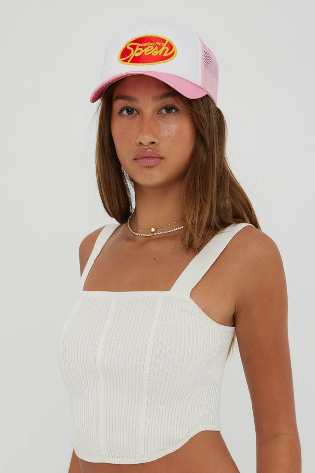 SOMETHING VERY SPECIAL - Spesh Trucker Pink/White-Hats-Something Very Special-UPTOWN LOCAL