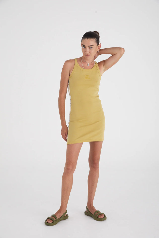 SOMETHING VERY SPECIAL - Geo Fitted Mini - Prairie Sand-Dresses-Something Very Special-XS-UPTOWN LOCAL