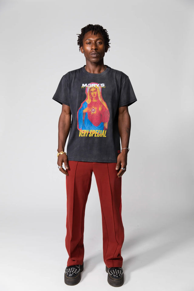 SOMETHING VERY SPECIAL - Vintage Black Hail Mary Box Tee-T-Shirts-Something Very Special-XS-UPTOWN LOCAL