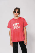 SOMETHING VERY SPECIAL - Stacked Logo - Washed Red-tee-Something Very Special-S-UPTOWN LOCAL