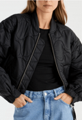 ENA PELLY - Magnolia Quilted Jacket - Black-Jackets-ENA PELLY-6-UPTOWN LOCAL