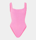 HUNZA G - Square Neck Swim Crinkle - Bubblegum-Swimwear-Hunza G-UPTOWN LOCAL
