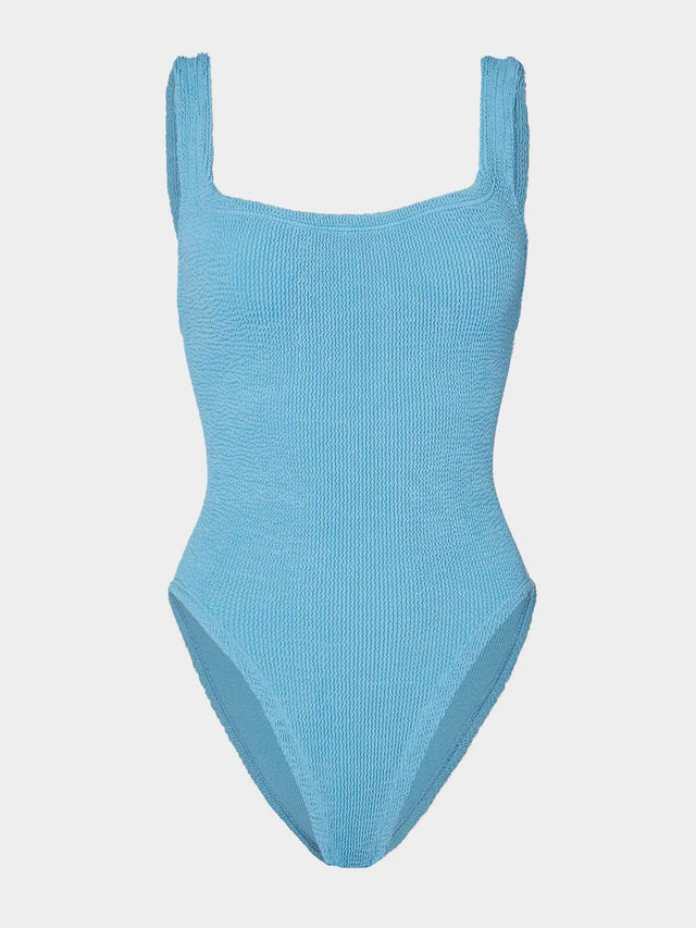 HUNZA G - Square Neck Swim Crinkle - Sky Blue-Swimwear-Hunza G-UPTOWN LOCAL