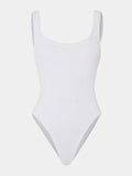 HUNZA G - Square Neck Swim Crinkle - White-Swimwear-Hunza G-UPTOWN LOCAL