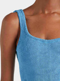 HUNZA G - Square Neck Swim Crinkle - Sky Blue-Swimwear-Hunza G-UPTOWN LOCAL