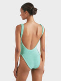 HUNZA G - Square Neck Swim Crinkle - Metallic Mint-Swimwear-Hunza G-UPTOWN LOCAL