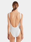 HUNZA G - Square Neck Swim Crinkle - White-Swimwear-Hunza G-UPTOWN LOCAL