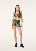 PE NATION - Wanders 5” Bike Short - Leopard print / Smokestone-Leggings-PE Nation-XS-UPTOWN LOCAL