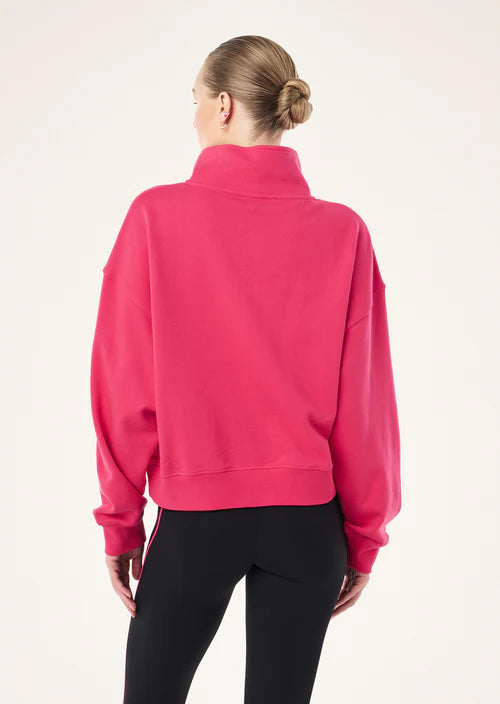 PE NATION - Voltage Quarter Zip - Cosmo Pink