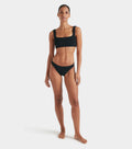 HUNZA G - Xandra Bikini Crinkle - Black-Swimwear-Hunza G-UPTOWN LOCAL