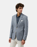 Brooksfield BFU1010 fully lined grey blazer, front view