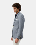 Brooksfield BFU1010 fully lined grey blazer, detail view