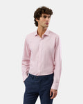 Brooksfield BFC2657 Stretch Performance Regular Fit Shirt in Pink — model view