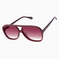 VALLEY - Bang Bang Burgundy w. Gold Metal / Rose Gradient Lens-Sunglasses-Valley-UPTOWN LOCAL