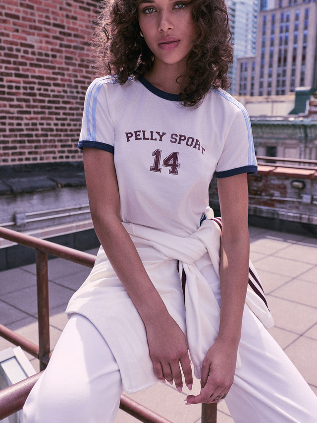Ena Pelly Tia Baby Tee Axis - Vintage White – image 1