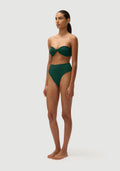 Fella Swim Brian High Waisted Bikini Bottom in Botanical – official model view 2