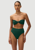 Fella Swim Brian High Waisted Bikini Bottom in Botanical – official model view 3
