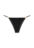 Fella Swim Giuseppe Stone Beads Bikini Bottom in Noir – product view