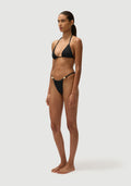 Fella Swim Giuseppe Stone Beads Bikini Bottom in Noir – official model view 2
