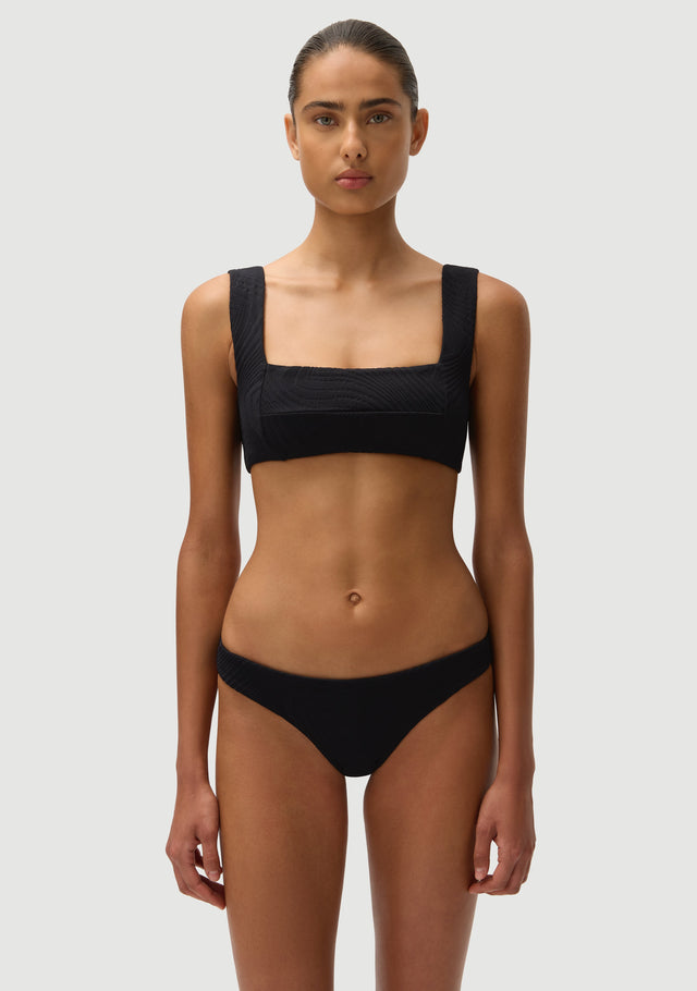 Fella Swim Rick James Bikini Bottom in Noir – official model view 3