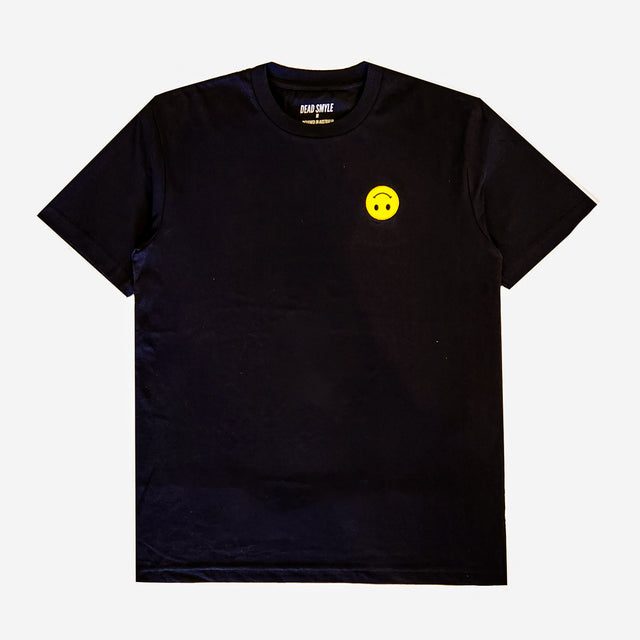 Smyle Tee - Black / Yellow-T-Shirts-Dead Smyle-S-UPTOWN LOCAL