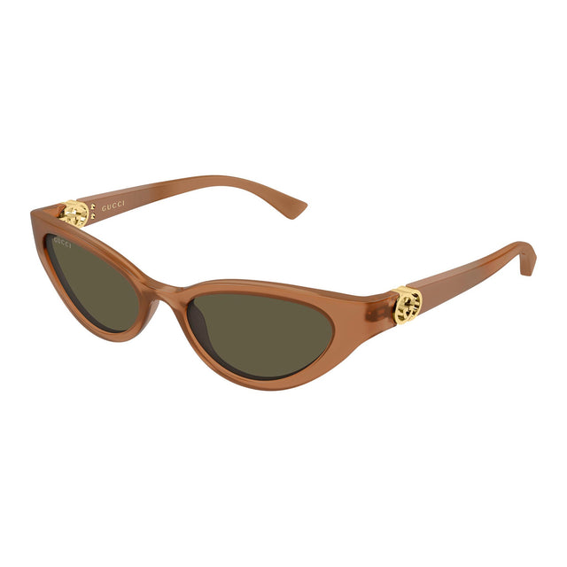 GUCCI - GG2194S004 Sunglasses - Brown — angle view