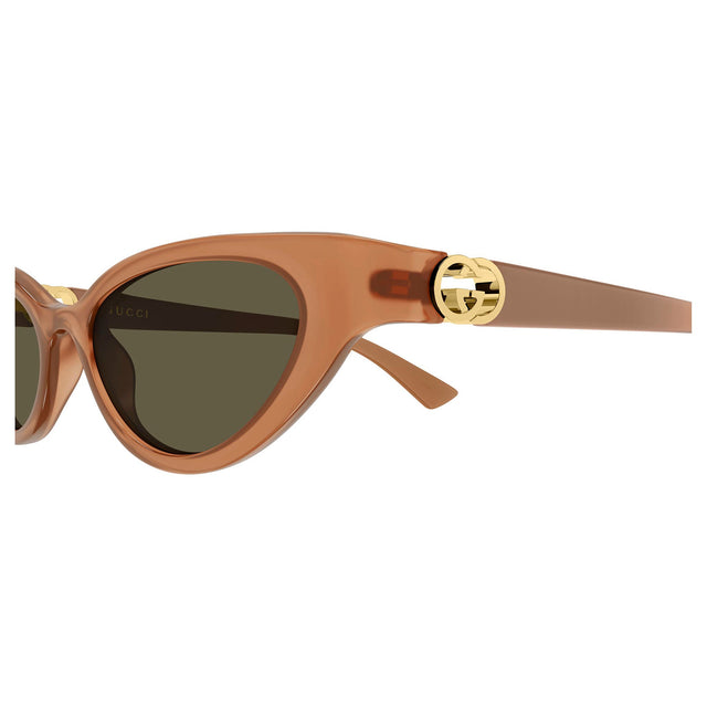 GUCCI - GG2194S004 Sunglasses - Brown — detail view