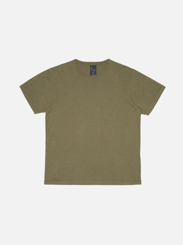 NUDIE JEANS - Roffe T-Shirt - Olive Green