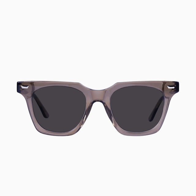 VALLEY - Prisoner II - Transparent Mocha w. 24k Gold Metal Trim / Black Lens-Sunglasses-Valley-UPTOWN LOCAL