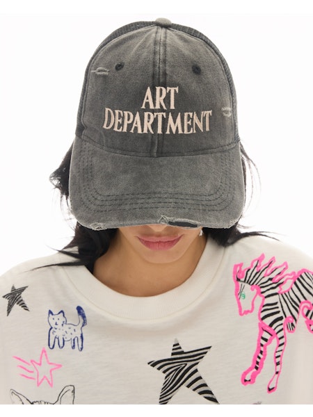 THE TALES - Destroyed Art Department Truck Cap - Black-Caps-The Tales-UPTOWN LOCAL