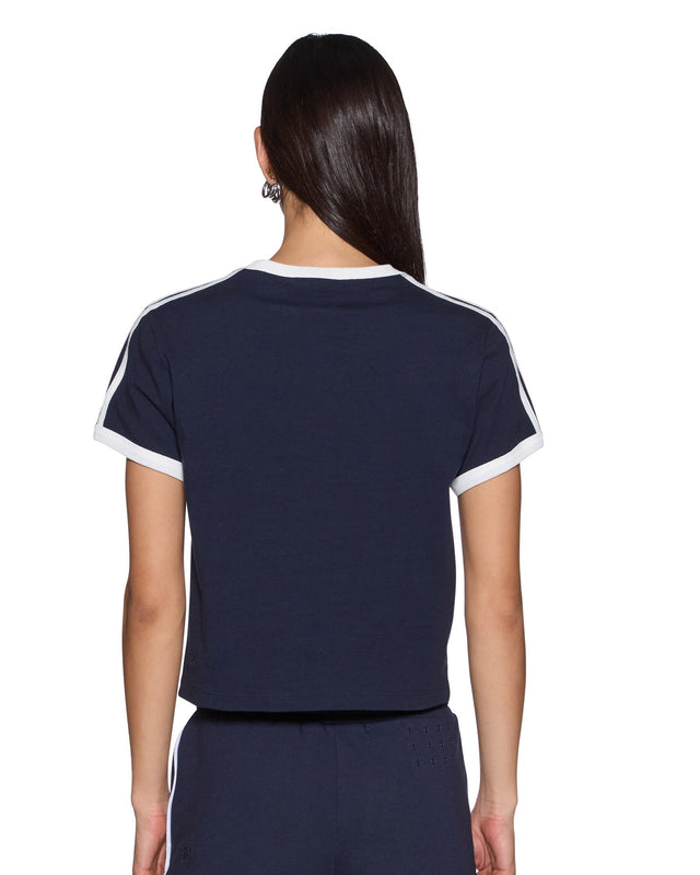 KSUBI - Varsity Shrunken SS Tee Navy-T-Shirts-Ksubi-XS-UPTOWN LOCAL