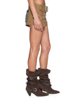KSUBI - Micro Short Belted Rider Brown-Shorts-Ksubi-XS-UPTOWN LOCAL