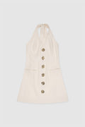 The Wolf Gang - Irida Vest Dress - Ivory-DRESSES-The Wolf Gang-XS-UPTOWN LOCAL