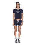 KSUBI - Varsity Shrunken SS Tee Navy-T-Shirts-Ksubi-XS-UPTOWN LOCAL