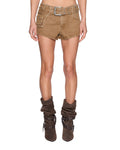 KSUBI - Micro Short Belted Rider Brown-Shorts-Ksubi-XS-UPTOWN LOCAL