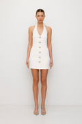 The Wolf Gang - Irida Vest Dress - Ivory-DRESSES-The Wolf Gang-XS-UPTOWN LOCAL