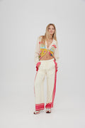 SOMETHING VERY SPECIAL - Hotel Special Suzy Pants - White/Multi-Pants-Something Very Special-S-UPTOWN LOCAL